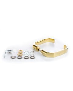 Handle set 77-ser w/spindle SatBrass 7363 DT51-69mm